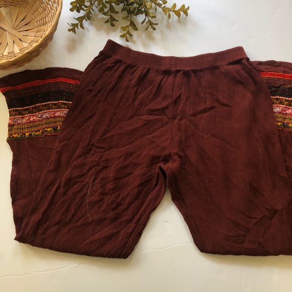 SOLD | Gypsy Rose | Boho Wide Leg Pants - Picture 2 of 6